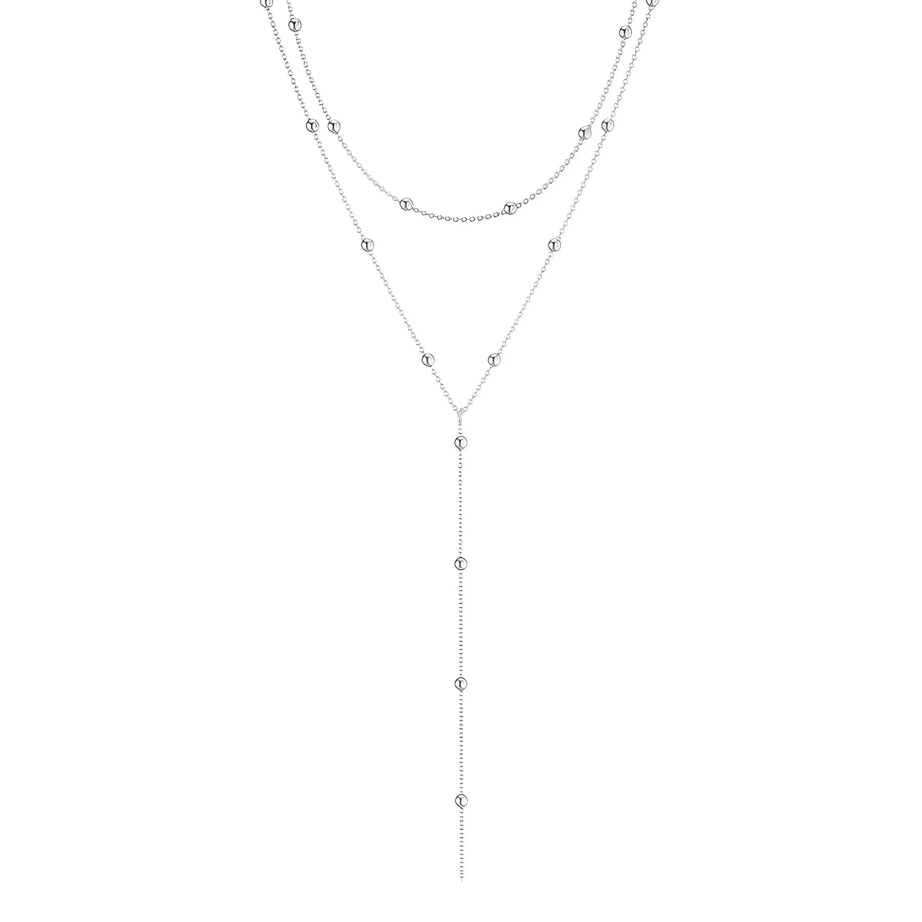 Gold Plated Lariat Necklace