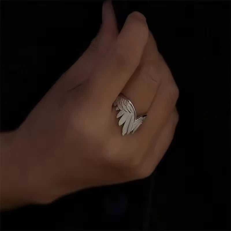 Retro Angel Wings Ring