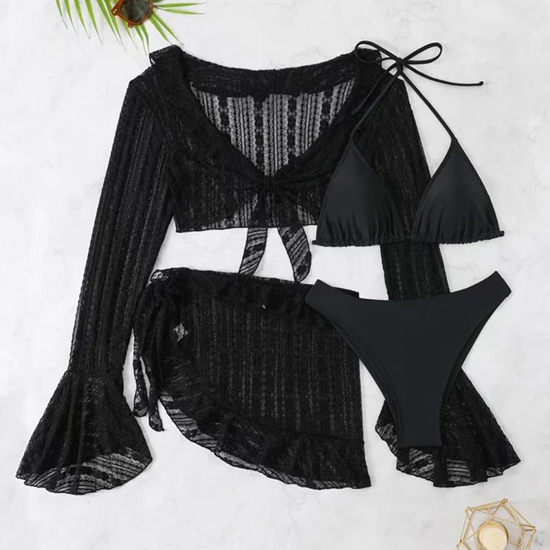 Summer Solid Bikini Set