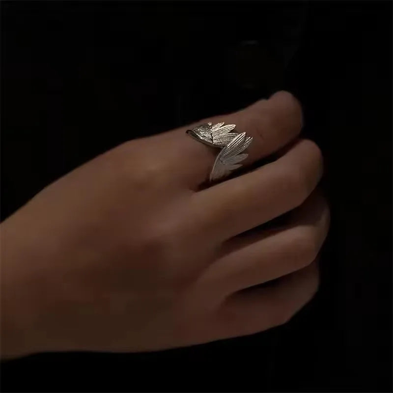 Retro Angel Wings Ring