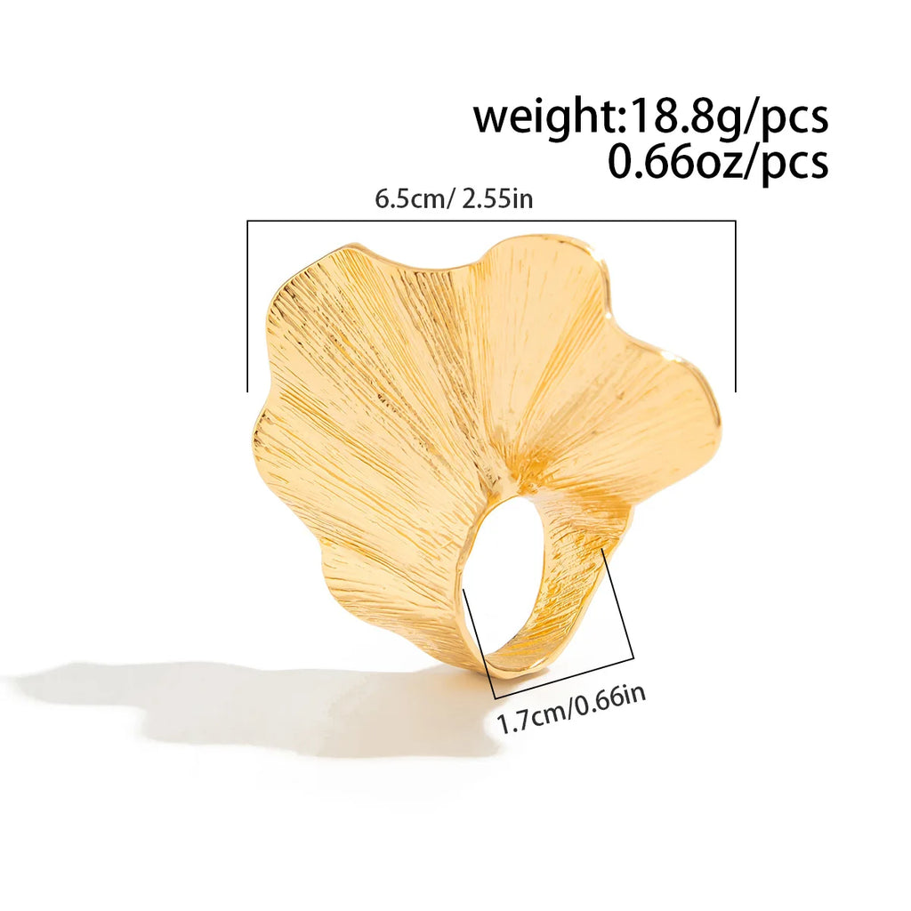 Ginkgo Leaf Ring