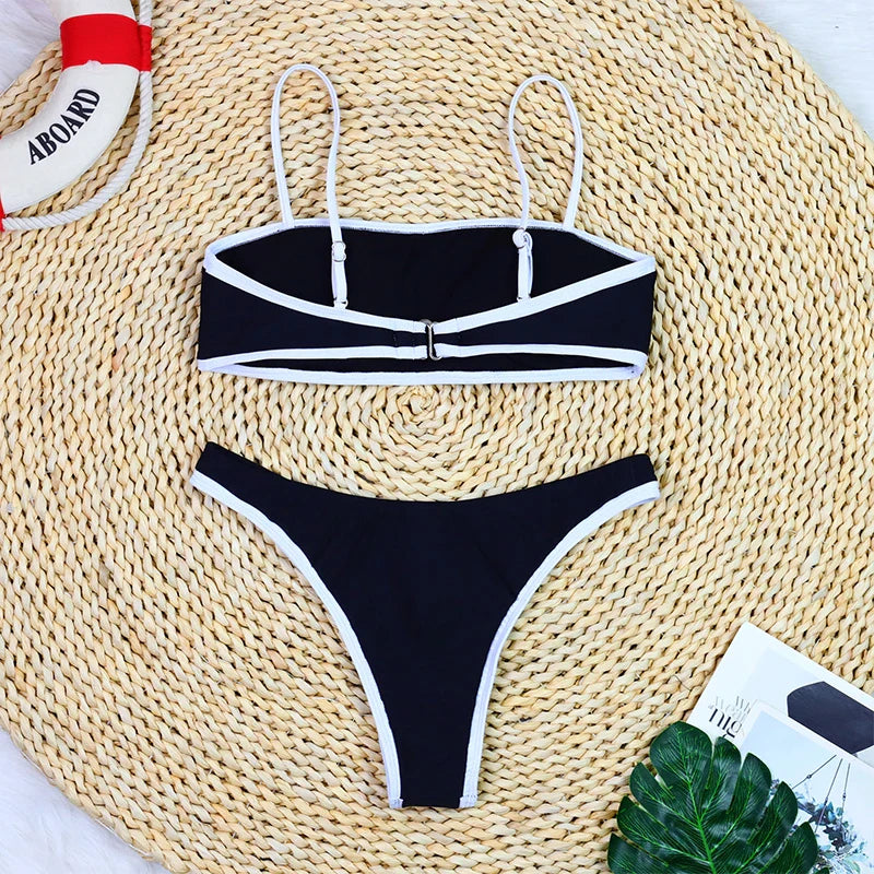 Ribbed Two-piece Bathing Suits
