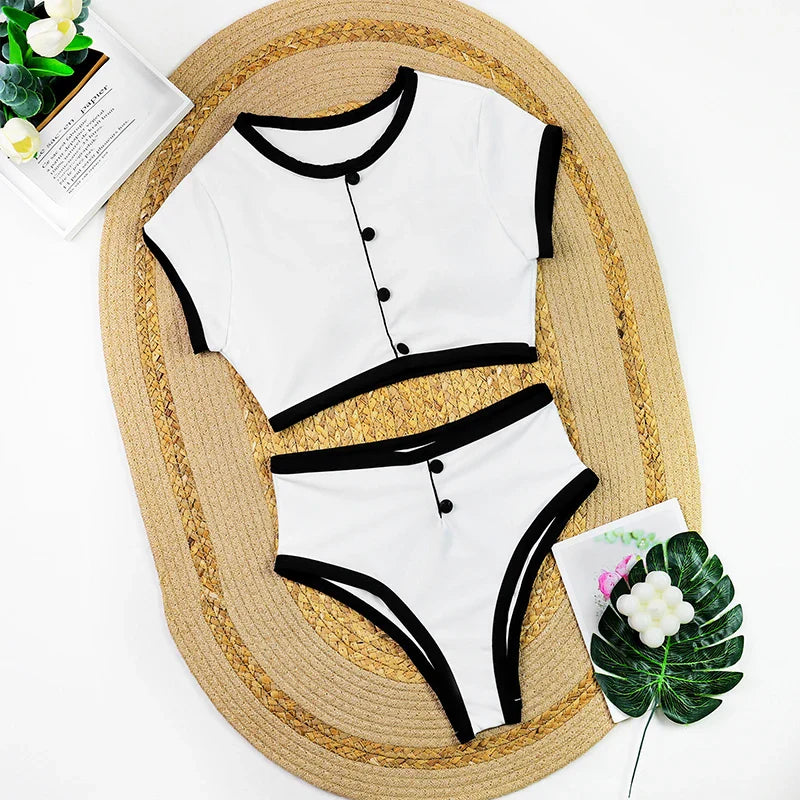 Ribbed Two-piece Bathing Suits