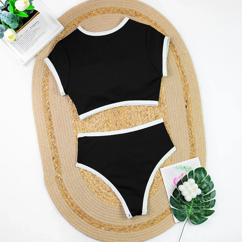 Ribbed Two-piece Bathing Suits