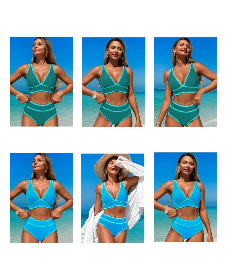 Solid Color Beach Wear