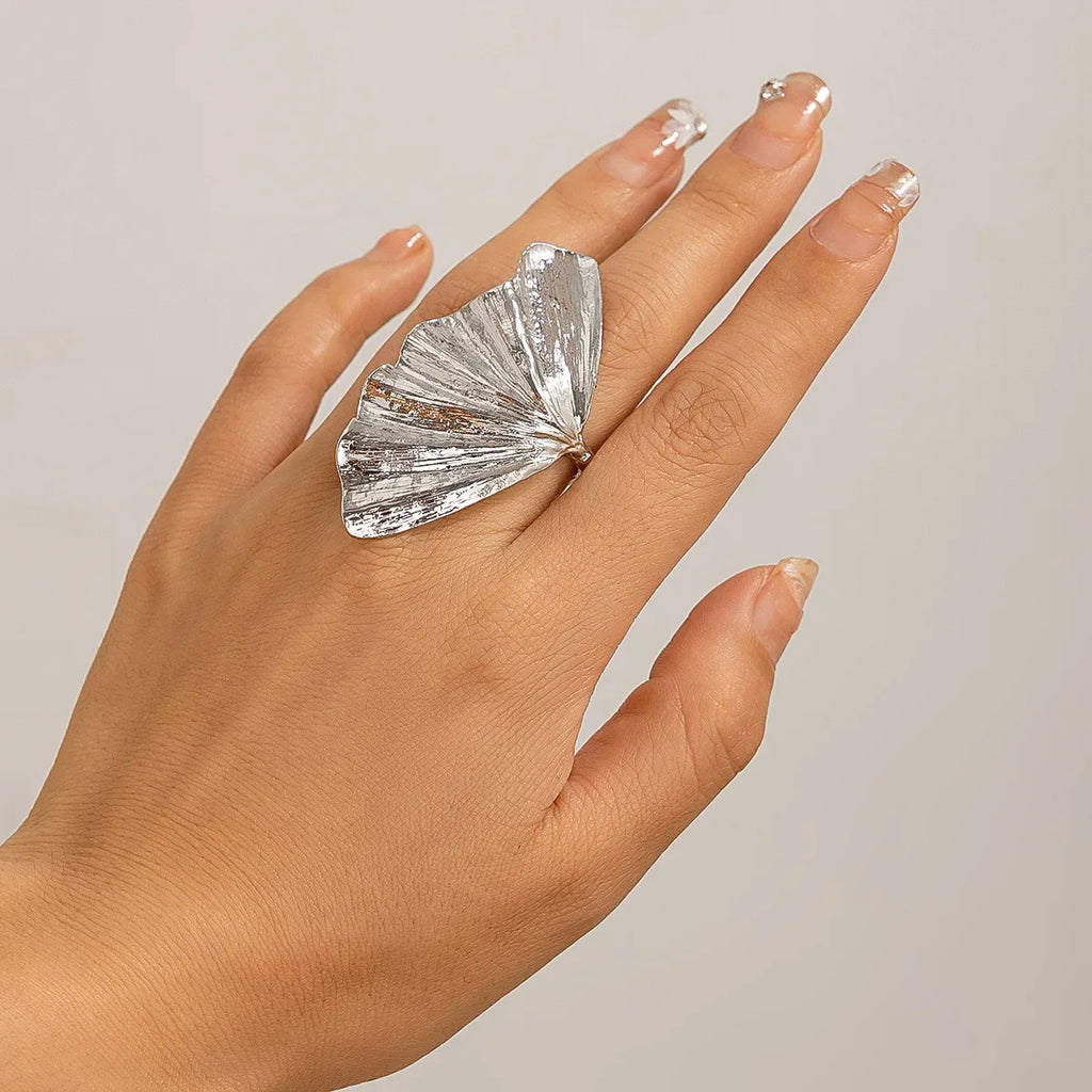 Ginkgo Leaf Ring
