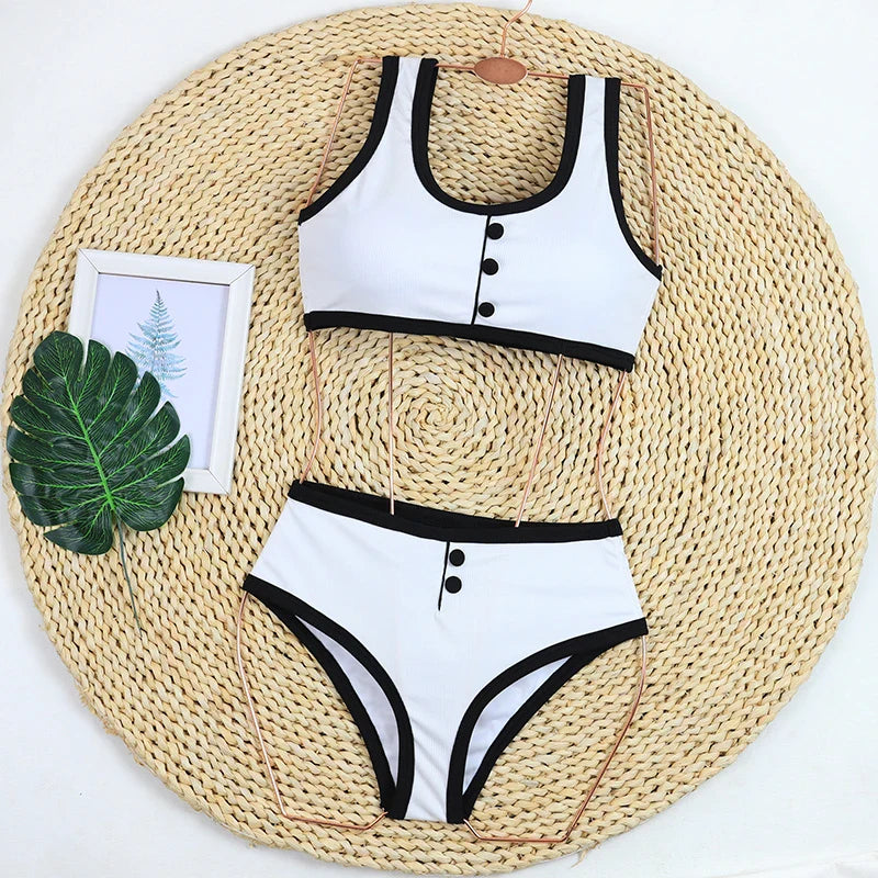 Ribbed Two-piece Bathing Suits