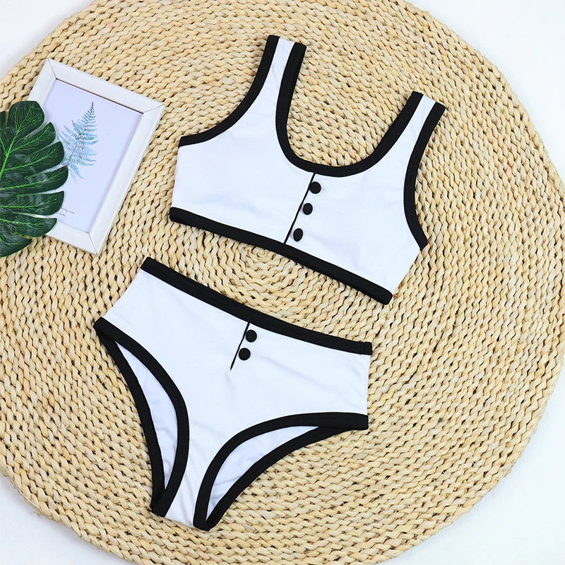 Ribbed Two-piece Bathing Suits