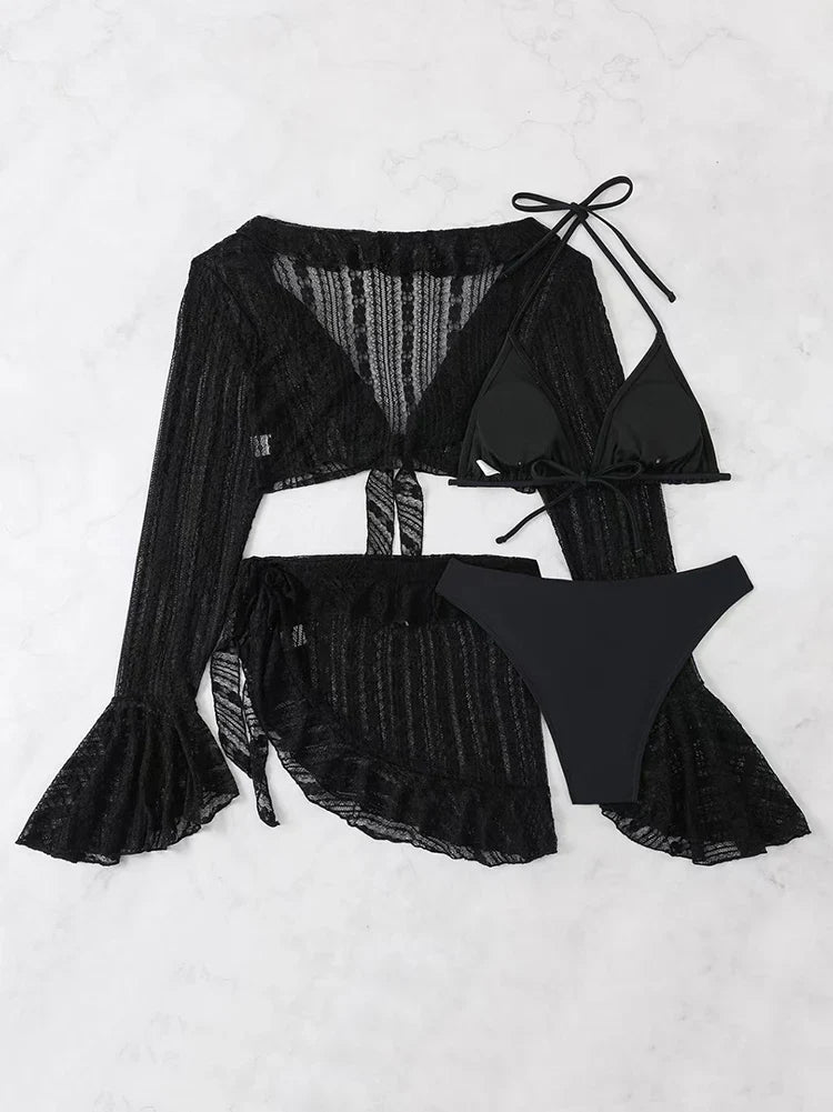 Summer Solid Bikini Set