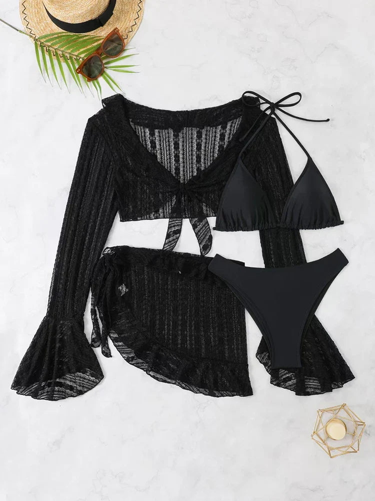 Summer Solid Bikini Set