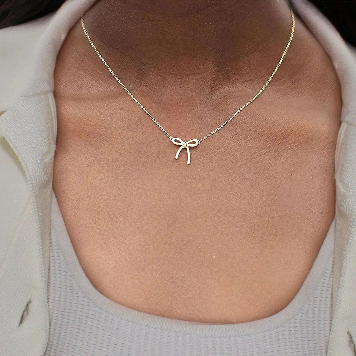 Women Bow Necklace