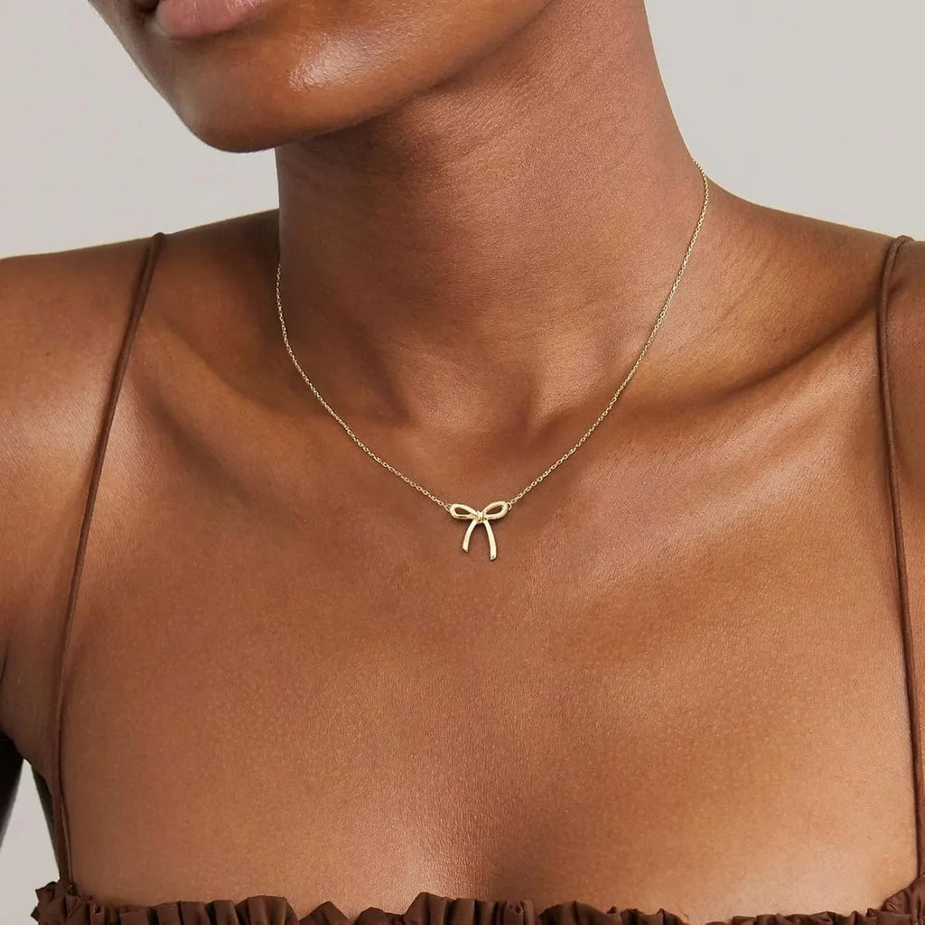 Women Bow Necklace