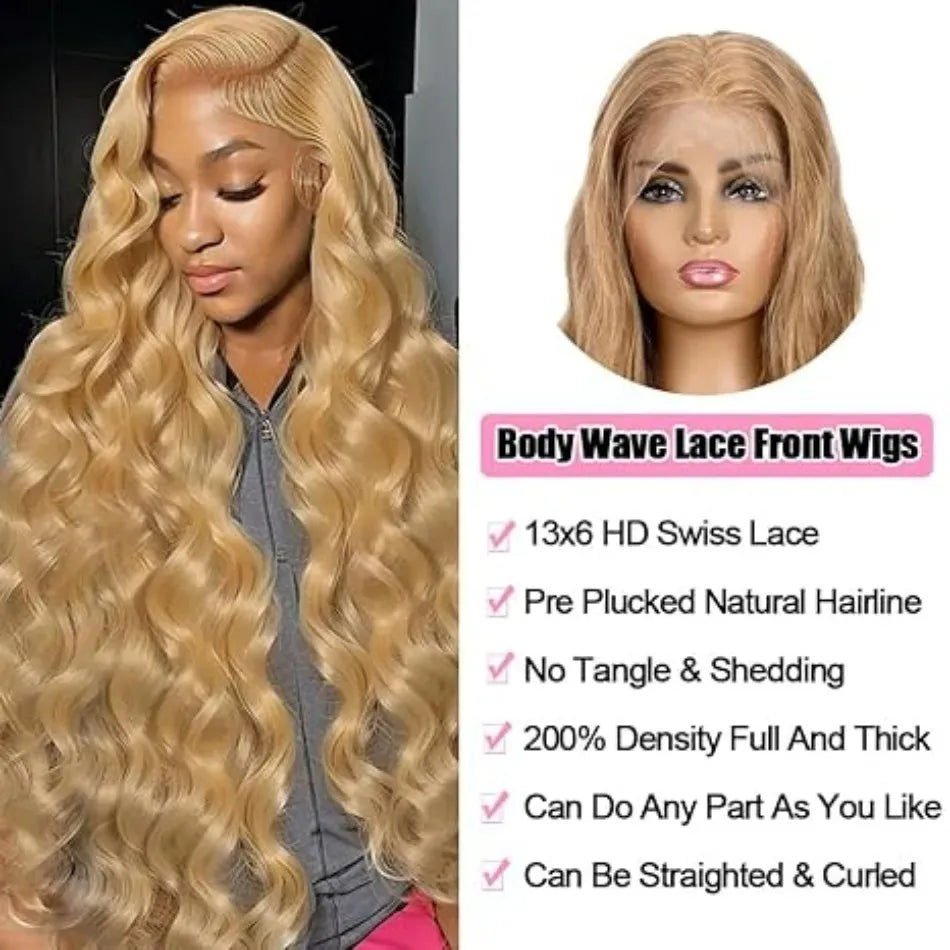 Blonde Lace Front Colored Wigs
