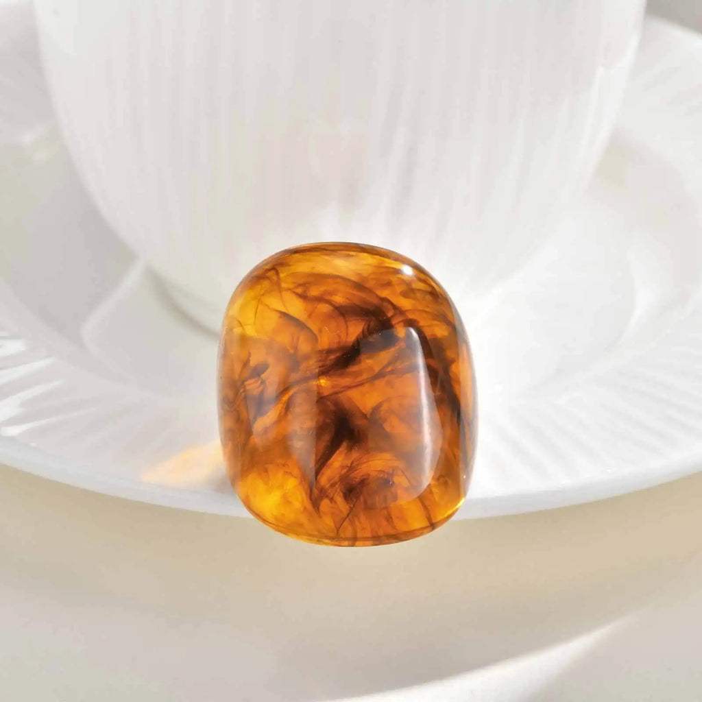 Amber Resin Ring
