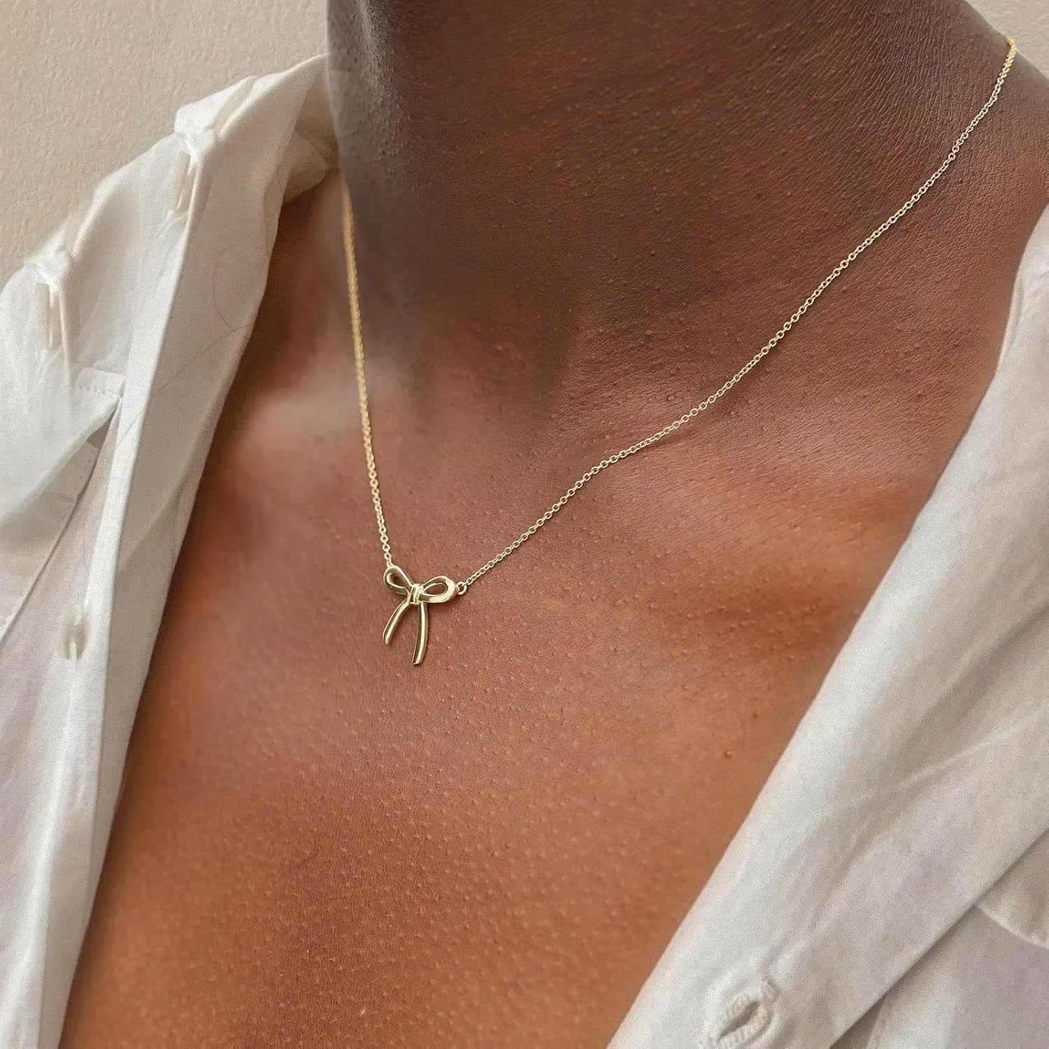 Women Bow Necklace