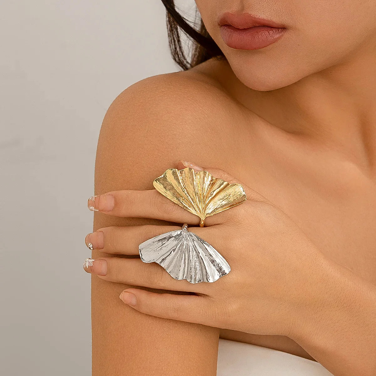 Ginkgo Leaf Ring