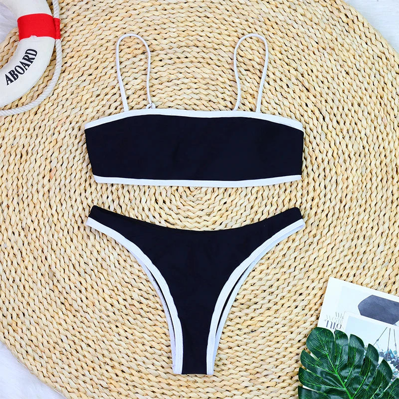 Ribbed Two-piece Bathing Suits