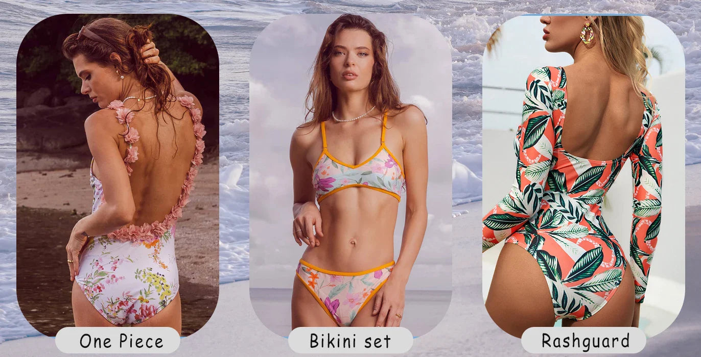 Ribbed Two-piece Bathing Suits