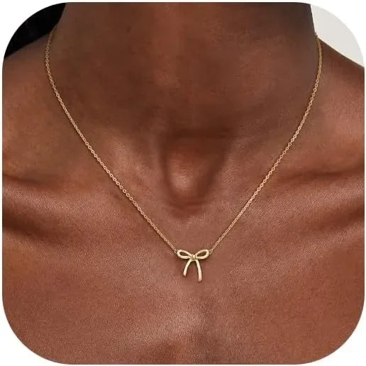 Women Bow Necklace