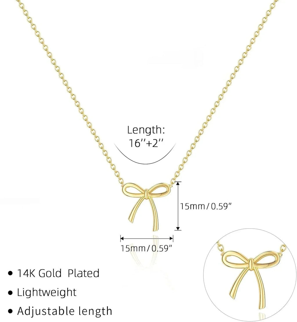 Women Bow Necklace