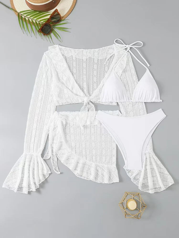 Summer Solid Bikini Set