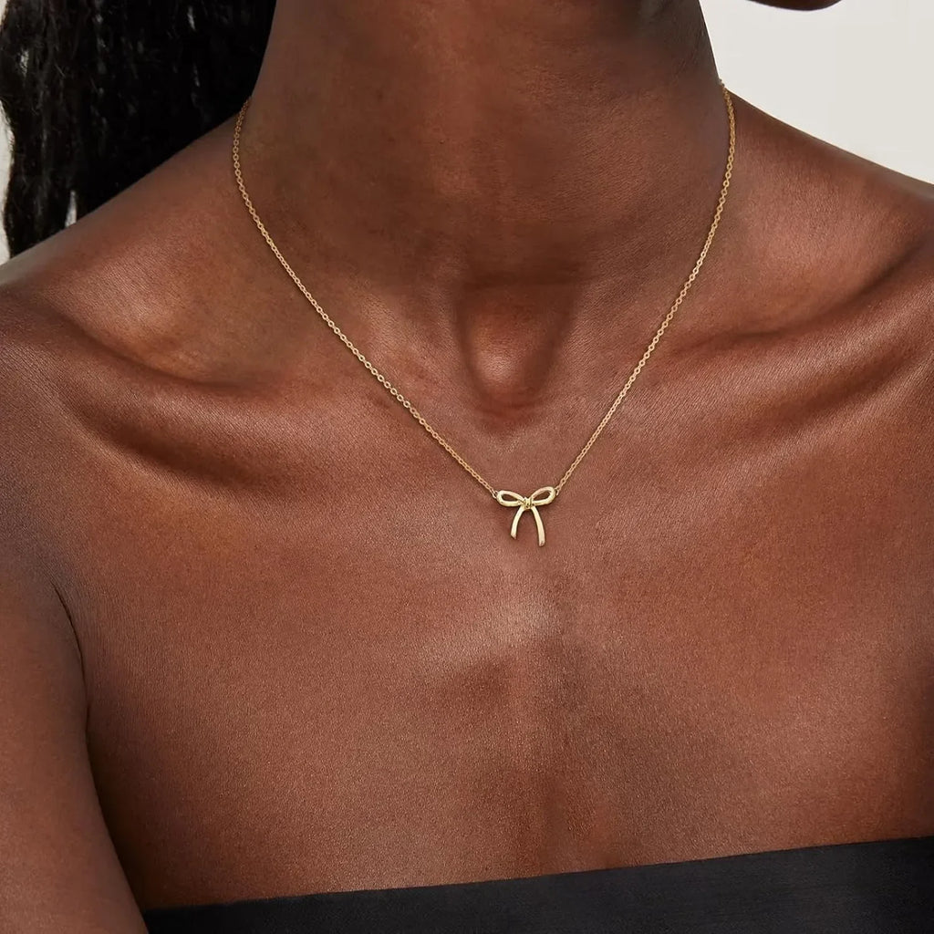 Women Bow Necklace