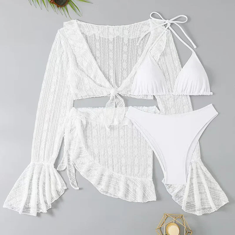 Summer Solid Bikini Set