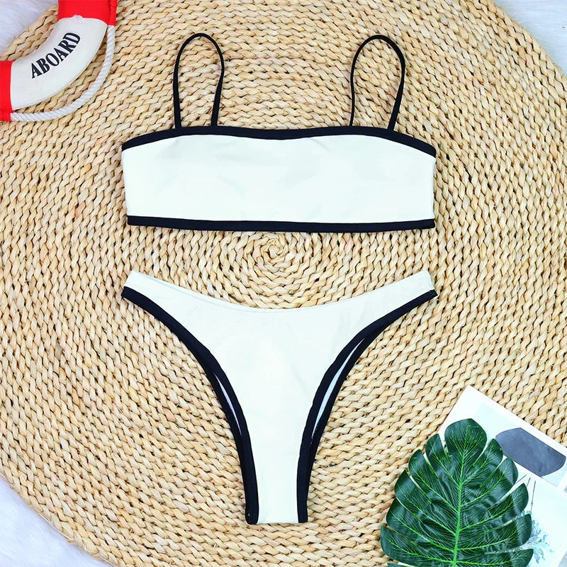 Ribbed Two-piece Bathing Suits