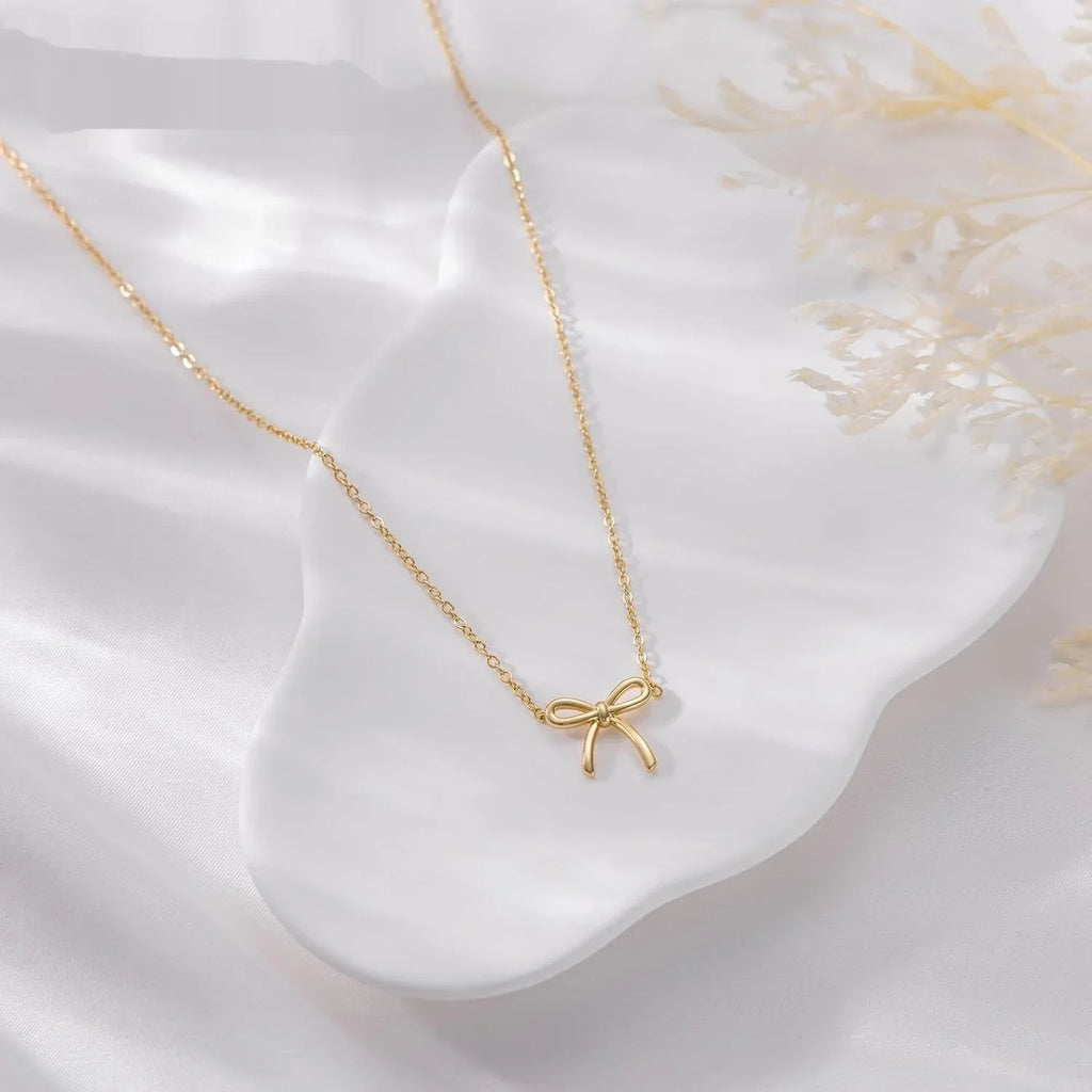 Women Bow Necklace