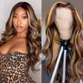 Highlight human hair wig,