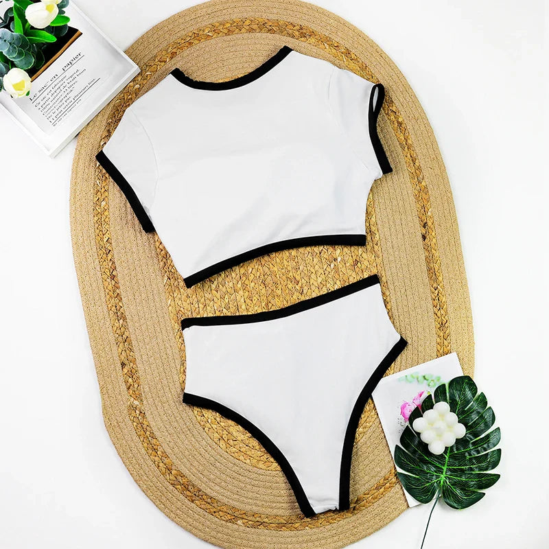 Ribbed Two-piece Bathing Suits