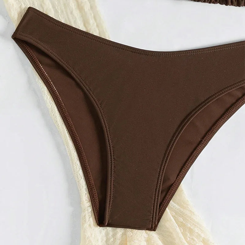 Summer Solid Bikini Set